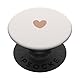 Beigefarbenes, handgezeichnetes Herz, minimalistisch, cremefarben PopSockets Klebender PopGrip