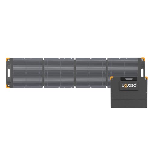 pecron 100 Watt Solar Panel, Portable Solar Panel for Power Station, High Efficiency Solar Foldable Panel, IP67 Waterproof Power Supply for Camping, RV, Outdoor, Off Grid System
