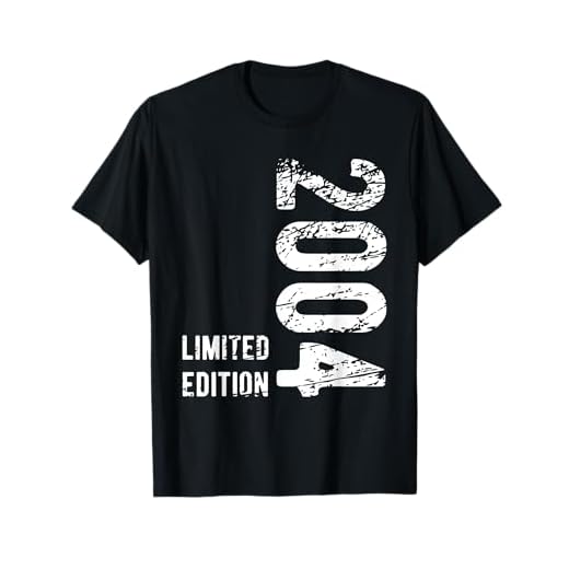 21 años cumpleaños 2004 Retro Hombre Mujer Regalo divertido Camiseta