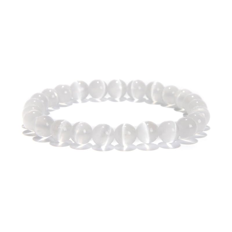 Bracciale con perline, braccialetti elasticizzati con perline rotonde per regalo da donna e uomo
