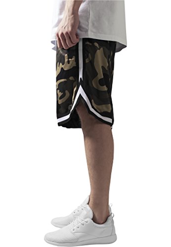 Urban Classics Camo Stripes Mesh Shorts