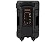 Trevi XFest XF 1250 KB, Standlautsprecher, Tragbarer Lautsprecher mit Verstärker 90W, Karaoke-Musikbox mit Mikrofon, Kabellos, USB, AUX-IN, TWS, 12V Eingang für Zusatzakku, Wiederaufladbar, Schwarz