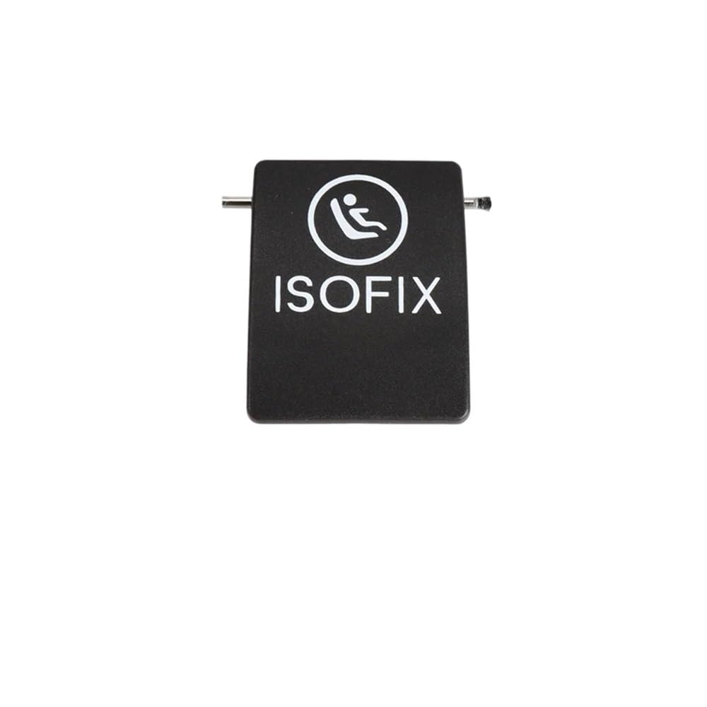 PJFSQAD Car Rear Seat Hook ISOFIX Cover Child Restraint Fit For Mercedes For Benz W253 W205 GLC C-Class 2015-2021(Nero)
