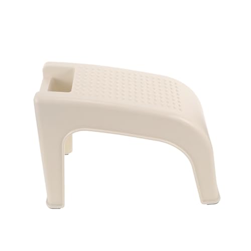 FOYTOKI Elegant Plastic Footstool for Manicure Shower Kitchen Desk Comfortable Footrest Construction User-Friendly Design