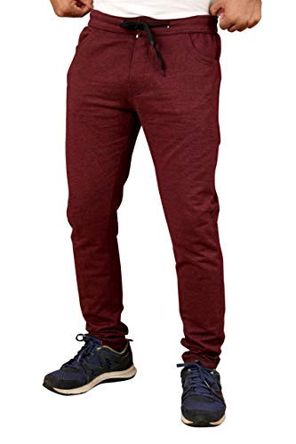 Cotton Rich Jogger Track Pant (Maroon 