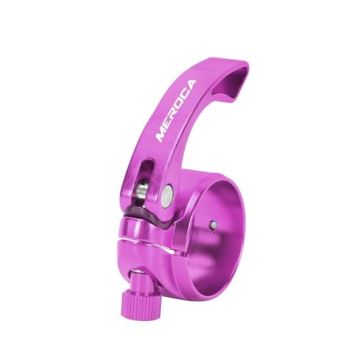 BSFHQS Morsetto Reggisella Bici 41mm Pinze per Sellino, Collarino Reggisella Bici A Sgancio Rapido, Collare Reggisella della, per Tubi Sella De Bici Pieghevoli 33.9mm(Purple)