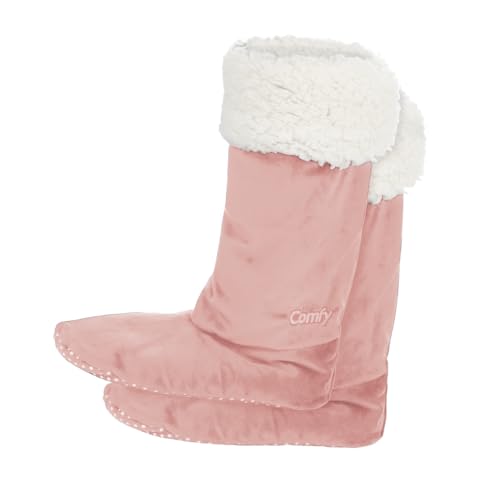 Image of THE COMFY For Your Feet - Soft Sherpa-Lined Slipper Socks As Seen On Shark Tank, Double Layered Non-Skid Sock With Grippers