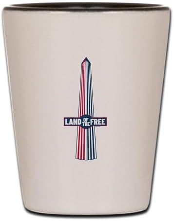 CafePress America250: Land Of The Free Unique and Funny Shot Glass
