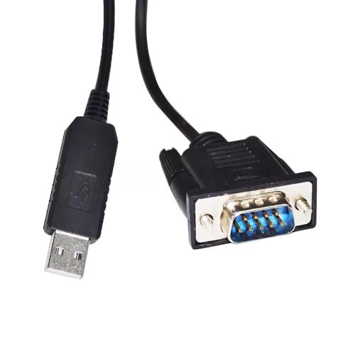 RIKYJIC FT232RL USB Male to DB9 9 Pin Male RS232 Serial Debugging Cable Communication Cable Data Cable for Yamaha Robot KBG-M538F-00 Cable(1.8 Meters)