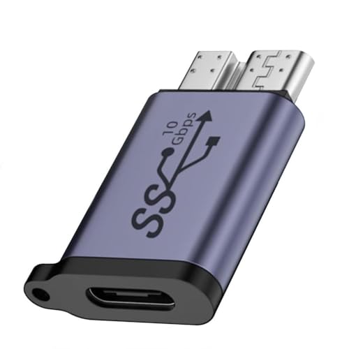 Image of Tobo 10Gbps USB C Female to Micro B Male Data Adapter Type C to USB3.0 Micro B Male External Hard Drive Converter, for External Hard SSD Drive Tablet Digital Camera Phone Laptop
