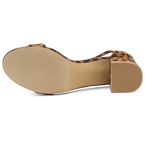 Image of Herstyle Low Block Heels for Women - 2.25 Inch Open Toe Chunky Heel Sandals with Dressy Ankle Strap for Wedding, Prom, Party & Office