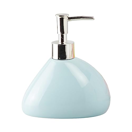 Image of Kookee Ceramic Soap Dispenser with Pump for Kitchen, Bathroom, & Wash Basin, Designer Refillable for Liquid Handwash, Shampoo & Lotion, Leakproof, Set of 1 (7972)