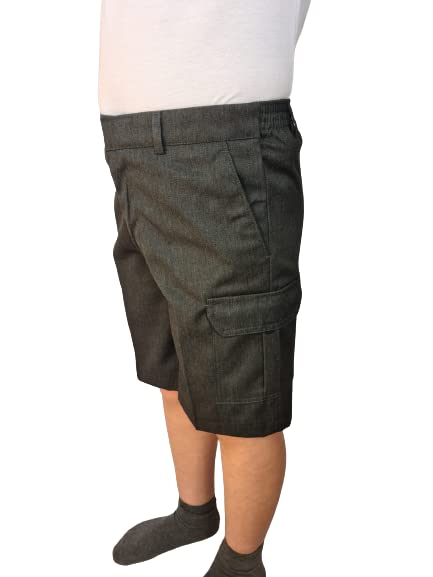 L S U Pantalones cortos de verano para niños y niñas, de teflón, color gris y negro