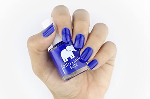 ella+mila Professional, Quick Dry, Long-Lasting & Chip-Resistant Blue Nail Polishes (Bags Are Packed - 0.45 fl oz)