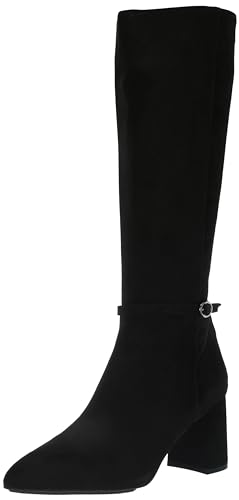 Anne Klein Womens BRENICE Pointed toe Zipper side closure Thigh-High Boots
