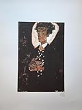 signiert Generisch EGON SCHIELE SELBSTPORTRAIT Lithographie 154/200, signiert 50 x 70 cm
