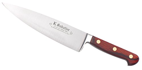 K SABATIER - Cuisine 21 Cm Gamme Auvergne - Acier Inoxydable - Manche Bois - 100% Forge - Entièrement Fabrique en France