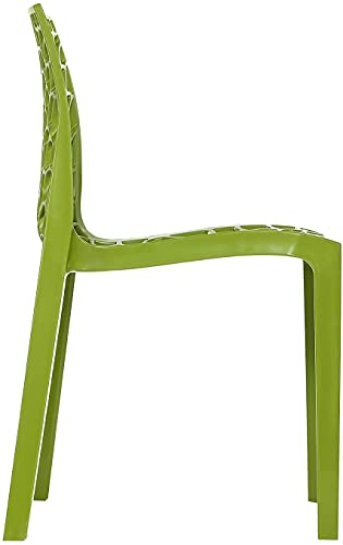 Image of Supreme Web Plastic Chair |Armless Chair for Home, Dining Room Set, Cafe & Outdoor Use |with Weight Bearing Upto 220kgs(Color: Mehandi Green; Pack of 1)