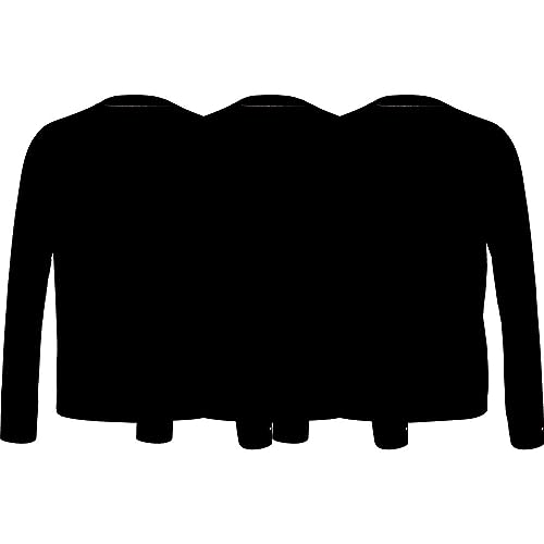Tommy Hilfiger Herren Langarmshirts Basic, Schwarz (Black/ Black/ Black), XL