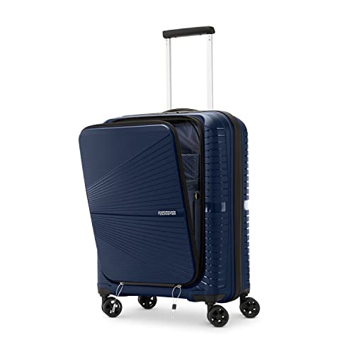 American Tourister 143238-1598 Airconic Hardside Expandable Luggage With Spinner Wheels, Navy Blue, Carry-On 20-Inch thumb #1