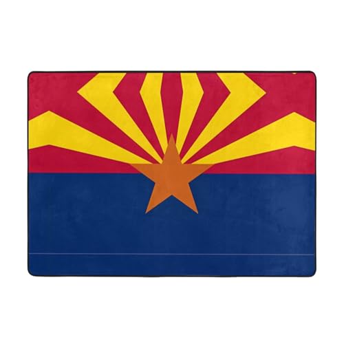 Tapis de sol en flanelle Arizona anti-tache grand format pour salon