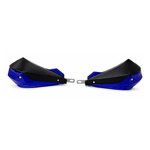 Image of Universal Motorcycle Hand Guard Wind Protector | Durable ABS Handguards for All Bikes Model (Black /Blue)