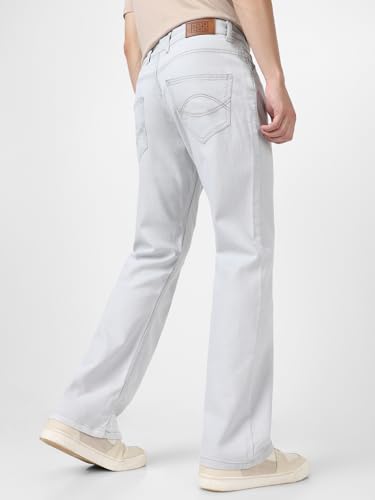 Image of Urbano Fashion Men's Stretch Fit Mid Rise Washed Bootcut Jeans Stretchable