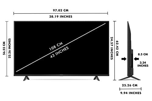 Image of iFFALCON 108 cm (43 inches) 4K Ultra HD Certified Android Smart LED TV 43U61 (Black)