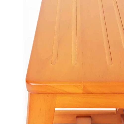 Taburete de madera maciza con diseño creativo y escalera integrada 4