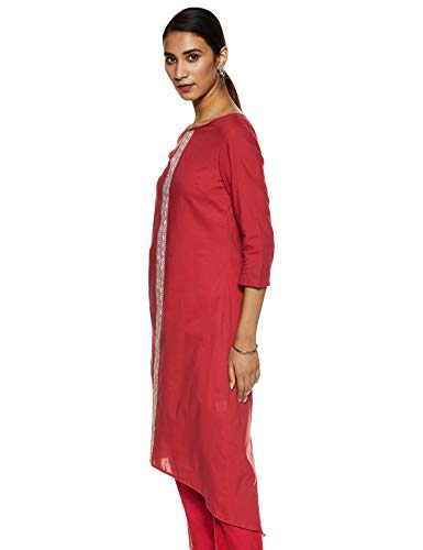 Image of Amazon Brand - Myx Women's Cotton A-Line Kurta