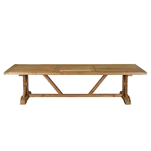 OUTLIV. Gartentisch France, recyceltes und zertifiziertesTeakholz, rechteckig, Platz für 10 Personen, witterungsbeständig und robust, 240x100 cm, Teak Natur – Bild 3