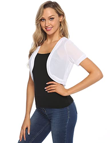 IClosam Coprispalle Donna Bolero Chiffon Cardigan