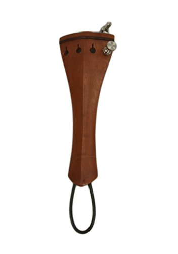 Beautiful Hand Made Inlay Jujube Violin Tailpiece with Metal Fine Tuner