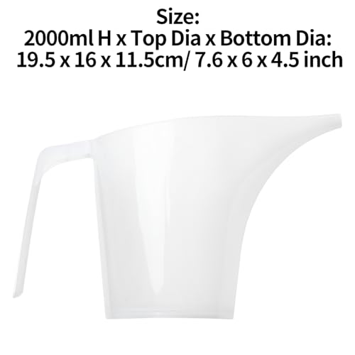Vaso medidor plástico transparente 2000 ml miniatura 7
