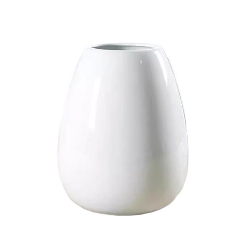 Vaso Vaso Decorazione Soggiorno Composizione floreale Ceramica Piccolo Moderno Stile Semplice Rotondo Grande Pancia Creativo Vaso In Ceramica(B)