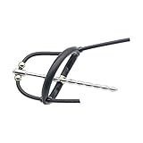 Chrontier Men Male Electric Shock Beaded Urethral Sound Plug Adjustable Cock Glans Ring Cage Electro Sex Set with Cable Urethra Sex Toy Orgasm Masturbate Penis Dilator Expander Chastity