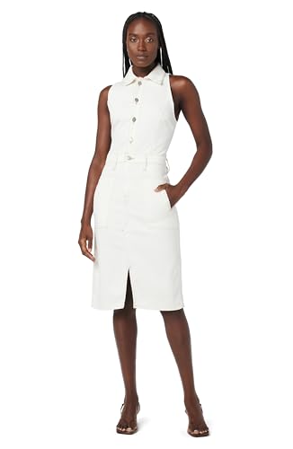 Image of Hudson Women's Sleeveless Collared Halter Utility Dress with Pockets