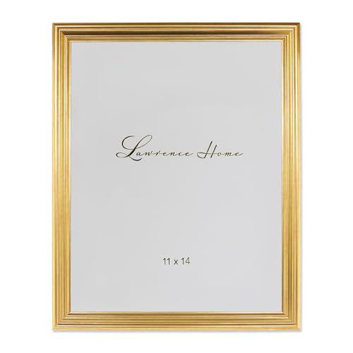 Lawrence Frames 11x14 Sutter Burnished Gold Picture Frame (536211) by Lawrence Frames - Used condition - US$21.90
