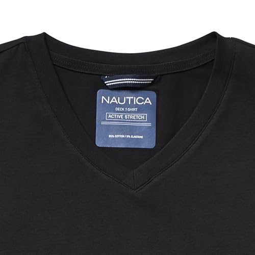 Nautica Mens Short Sleeve Solid Slim Fit V-Neck T-Shirt3