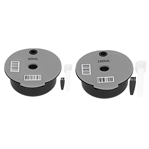 Eco - Conscious Refillable Coffee Filter - Refillable Coffee Capsules, Coffee Disc & Filter Set for Tassimo Machines, Tassimo Filters with Spoon & Brush - Home Cafe Customization (60ML)