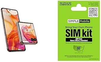 Motorola razr+ | 2024 | Unlocked | Bundle with Simple Mobile
