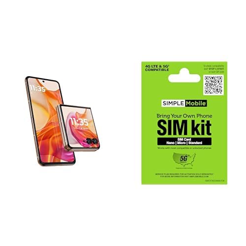 Image of Motorola razr+ | 2024 | Unlocked | Bundle with Simple Mobile