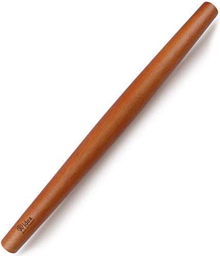 AIDEA Wood Rolling Pin for Baking, Dough Roller 15.75-Inch-by-1.38-Inch for Pizza, Cookies,Pie