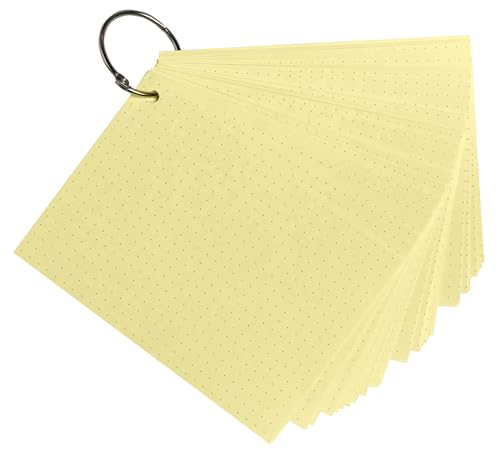 Fiches Bristol Exacompta jaune A6 perforées pour ne plus perdre ses notes