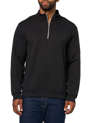 Hanes Men's Quarter-zip Pullover, Ecosmart Fleece Pullover Shirt for Men, Cotton Blend - Image 3