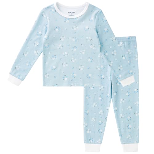 Image of pureborn Baby Pajamas Set Toddler Snug Fit Cotton Sleepwear 2pcs 12M-7Y