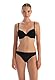 Women’s Black Premium Lace and Rubber Detail Thong Panties, XL