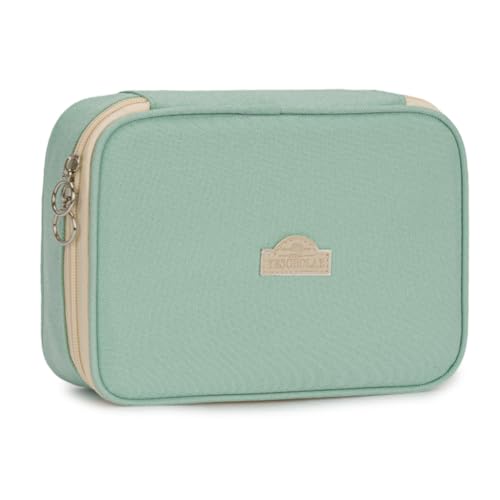 Estojo Escolar Box Juvenil para Canetas Lápis e Post-it (Box Candy Color, Azul-Claro)