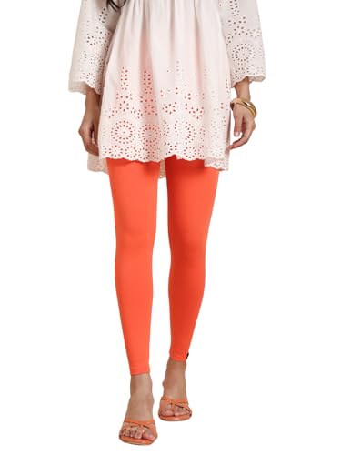 Image of TWIN BIRDS Super Stretchable Cotton Elasthane Fabric Ankle Length Leggings for Women