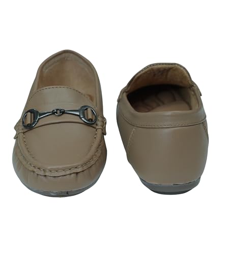 Image of Pluxh Women's Classic Ballet Flats with Metal Detail | Soft Padded Slip-On Shoes | Lightweight Comfort Footwear | Flexible Sole | Office, Casual